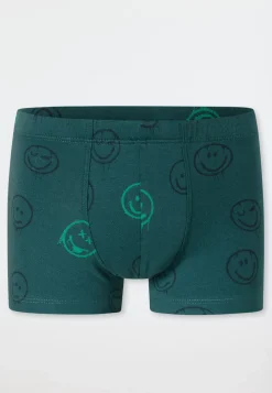 Shorts 5er-Pack Ringel Smiley grün/ blau - 95/5
