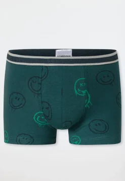 Shorts 3er-Pack Ringel Smileys grün - 95/5