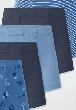 Shorts 5er-Pack Ringel Strand mehrfarbig - 95/5
