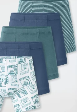 Shorts 5er-Pack Ringel Surfer mehrfarbig - 95/5