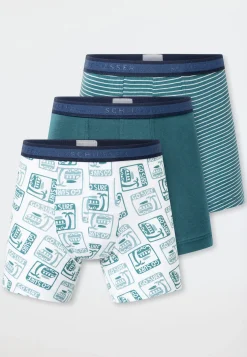 Shorts 3er-Pack Ringel Surfer mehrfarbig - 95/5