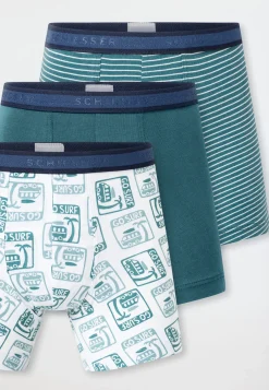 Shorts 3er-Pack Ringel Surfer mehrfarbig - 95/5