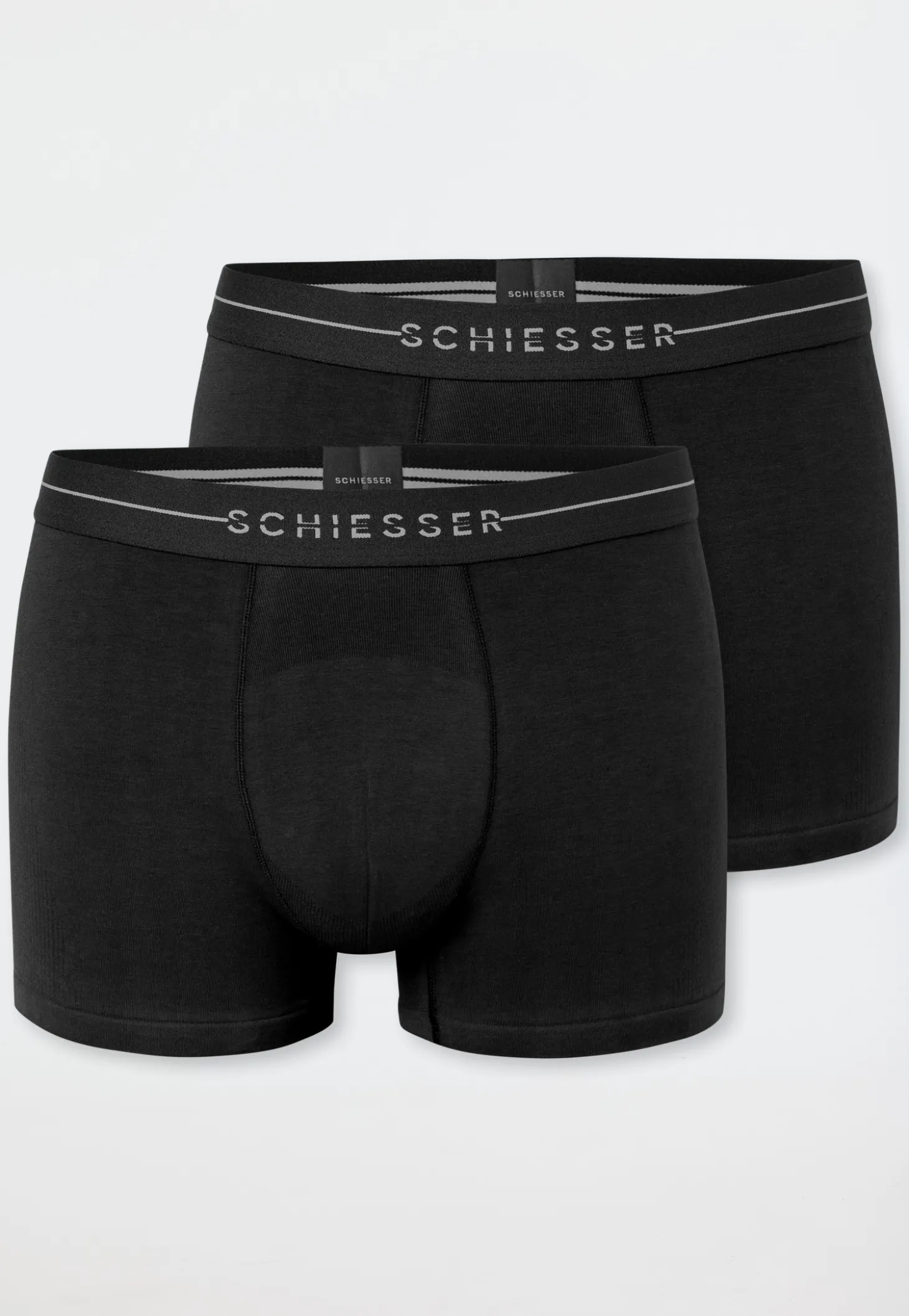 Shorts 2er-Pack schwarz - Cotton Flex