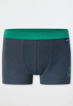 Shorts 2er-Pack Smiley dunkelblau - Fine Rib