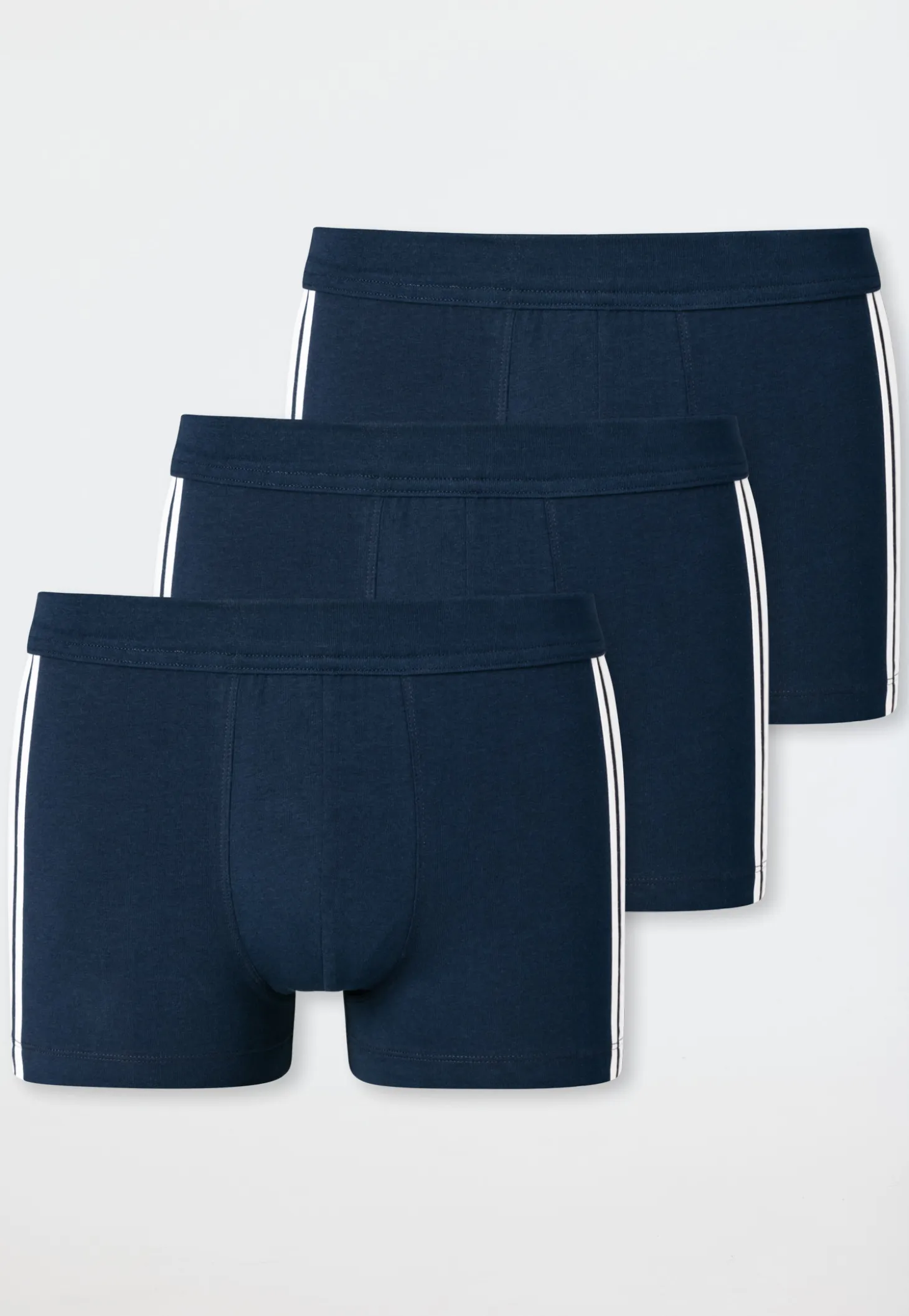 Shorts 3er-Pack Streifen dunkelblau - 95/5