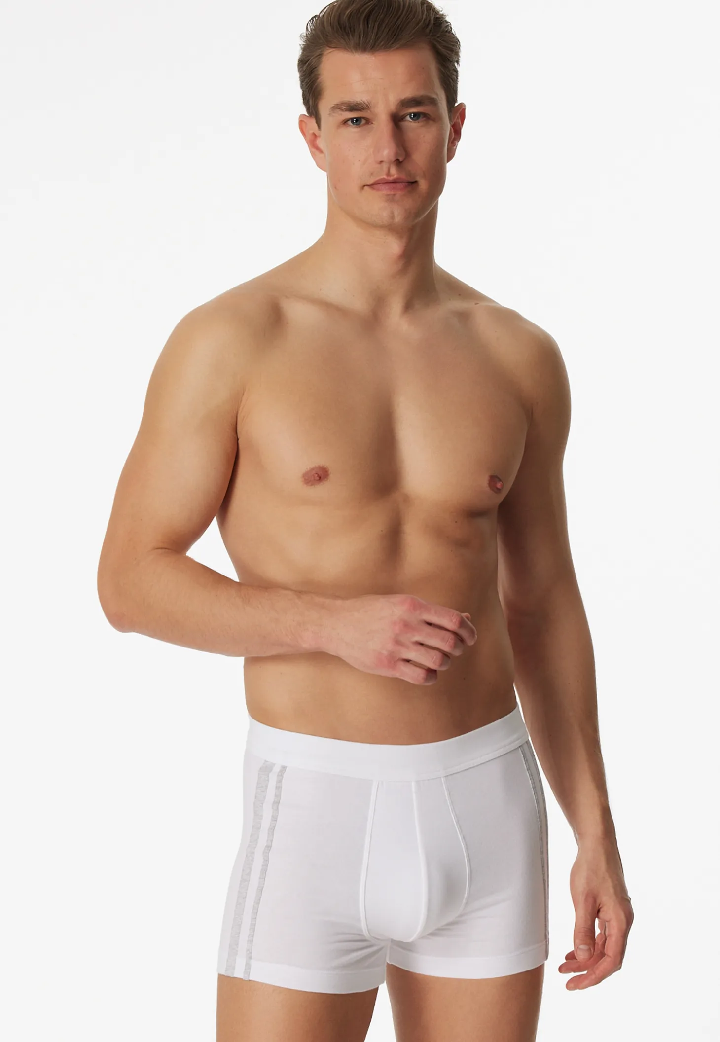 Shorts 3er-Pack Streifen weiß - 95/5