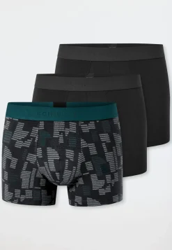 Shorts 3er-Pack uni/gemustert mehrfarbig - 95/5