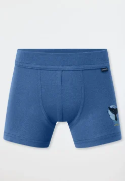 Shorts 2er-Pack Wal blau - Fine Rib
