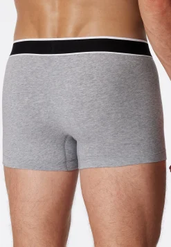 Shorts 3er-Pack Webgummibund grau-meliert - 95/5