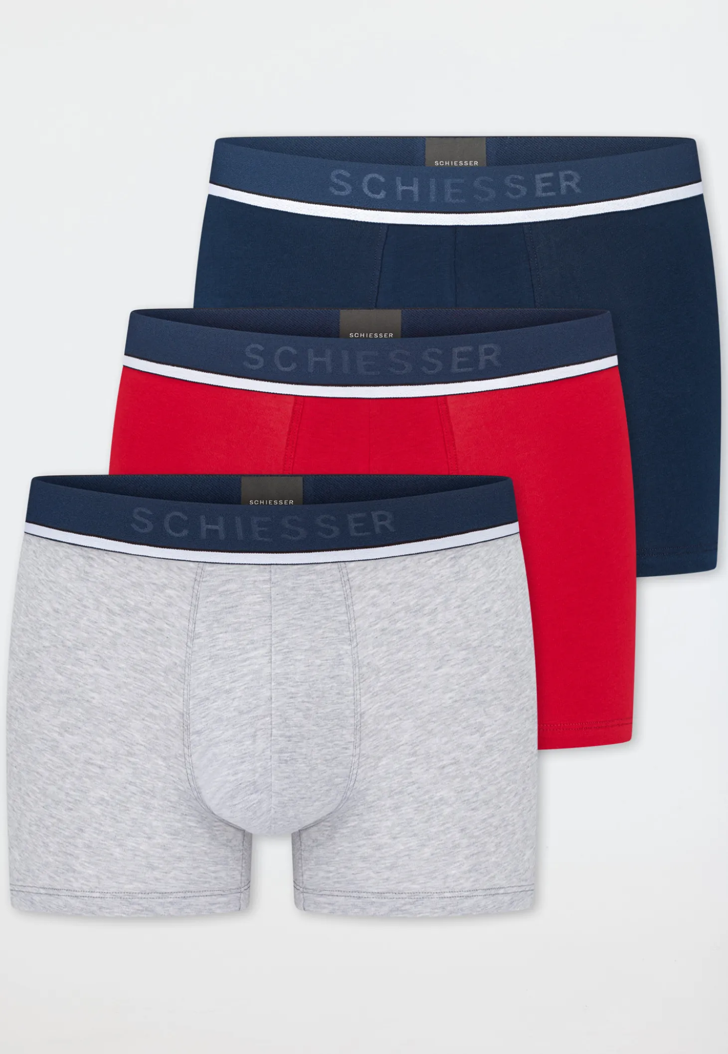 Shorts 3er-Pack Webgummibund mehrfarbig - 95/5