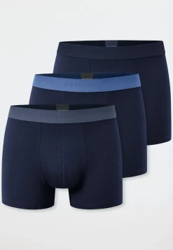 Shorts 3er-Pack Webgummibund nachtblau - 95/5