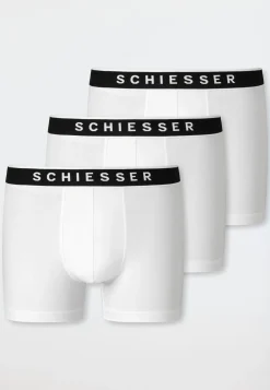 Shorts 3er-Pack Webgummibund weiß - 95/5