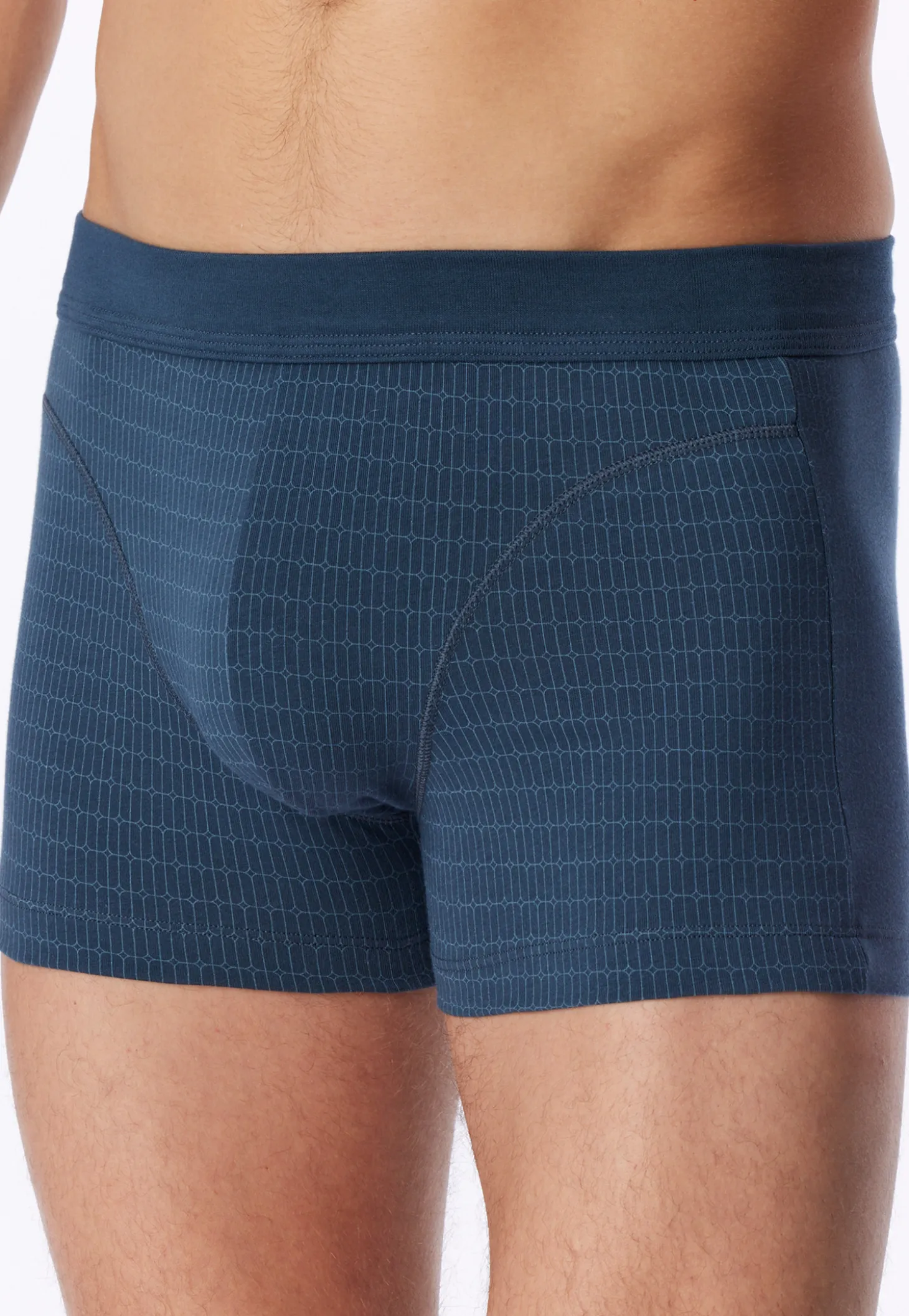 Shorts gemustert deep blue - Comfort Fit