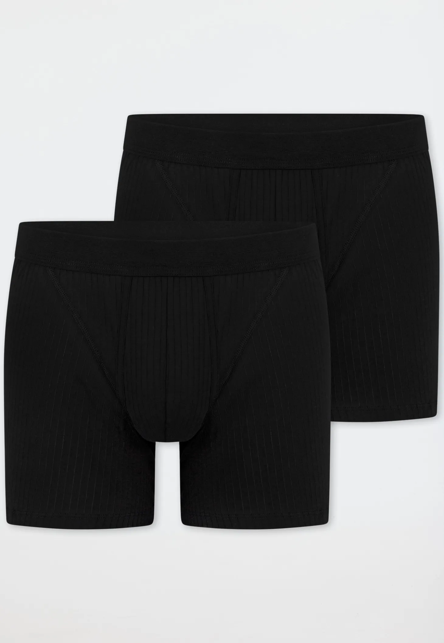 Shorts mit Eingriff 2er-Pack schwarz - Authentic