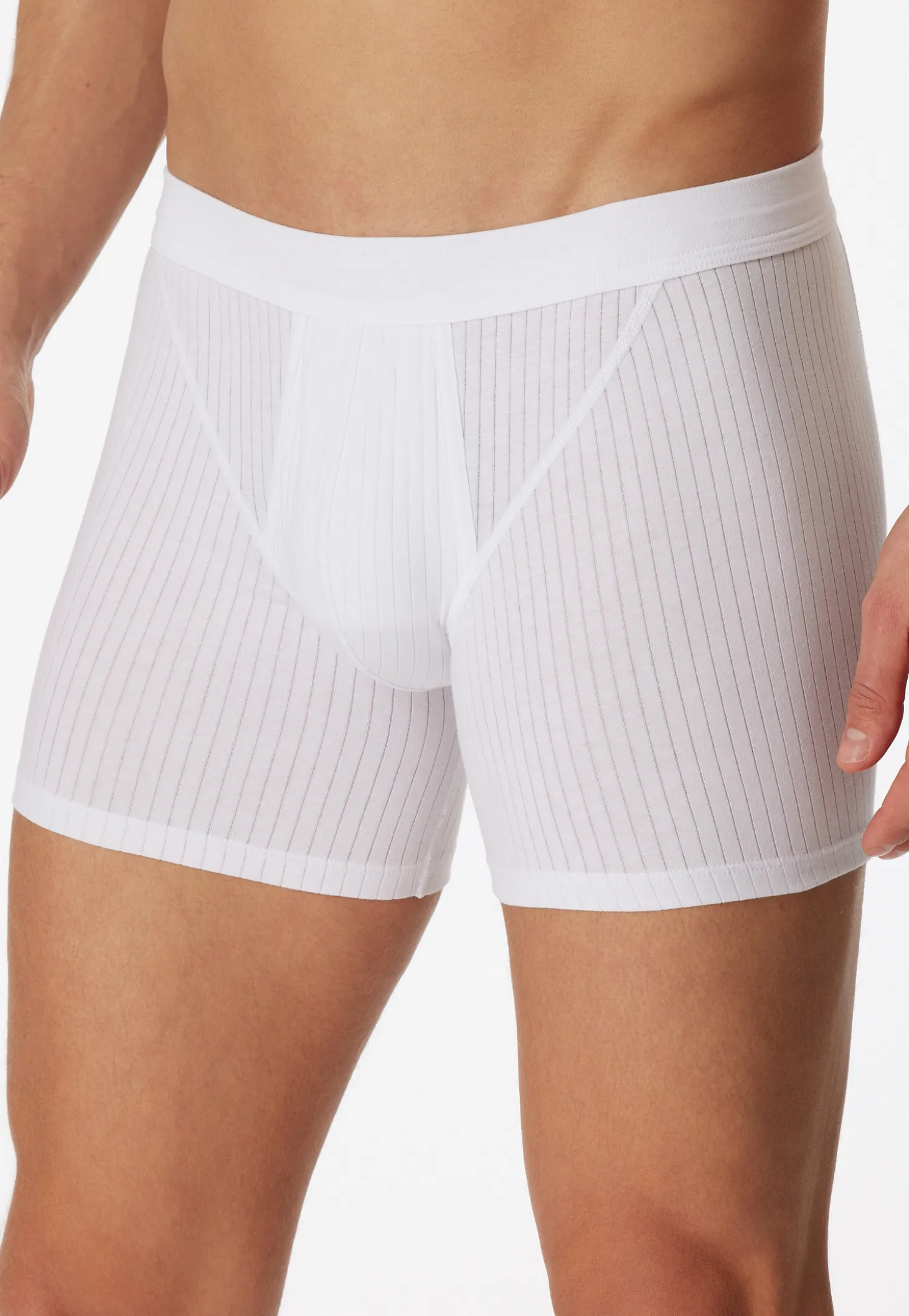 Shorts mit Eingriff 2er-Pack weiß - Authentic
