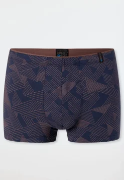 Shorts Modal gemustert braun - Long Life Soft