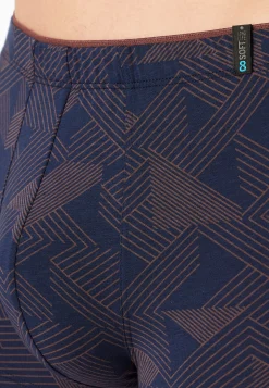 Shorts Modal gemustert braun - Long Life Soft