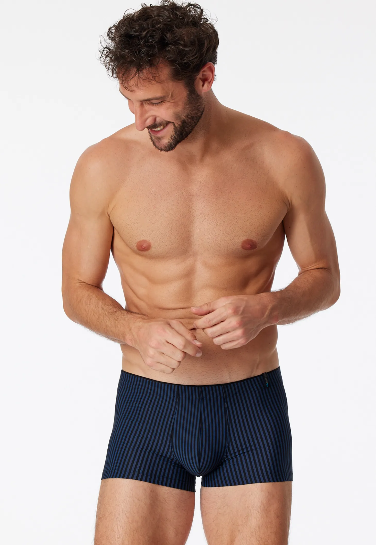 Shorts navy-schwarz gestreift - Long Life Soft