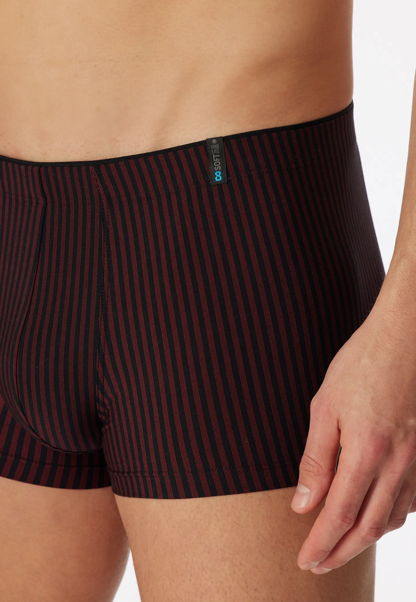 Shorts rot-schwarz gestreift - Long Life Soft