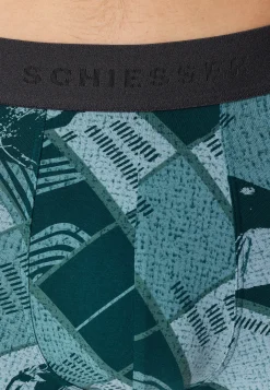 Shorts tiefseegrün gemustert - 95/5