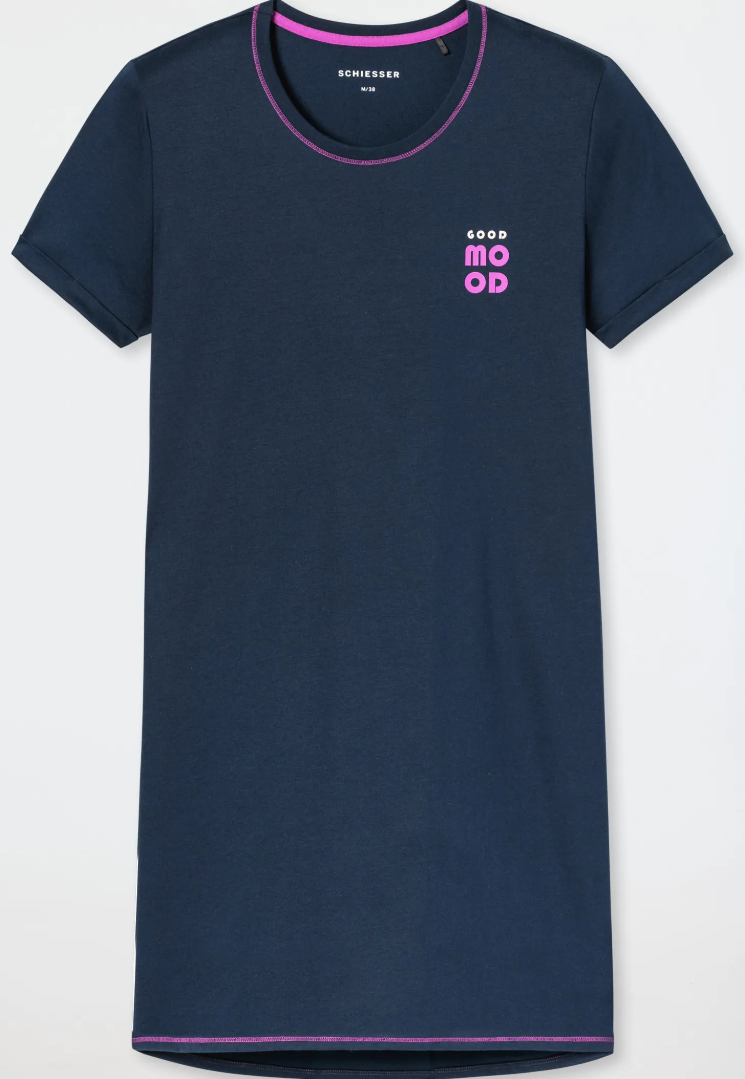 Sleepshirt kurzarm deep blue - Casual Essentials