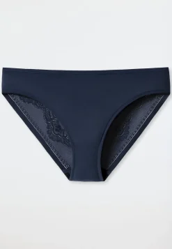 Slip Microfaser Spitze nachtblau - Invisible Lace