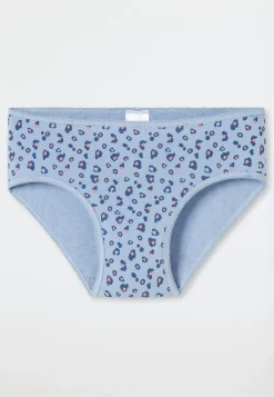 Slips 7er-Pack Softbund Herzen Leoprint mehrfarbig - 95/5