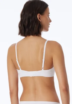 Soft-BH Doppelripp herausnehmbare Pads weiß - Pure Rib