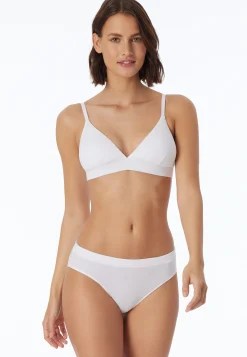 Soft-BH Doppelripp herausnehmbare Pads weiß - Pure Rib