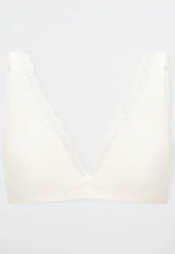 Soft-BH gemoldet ohne Bügel Spitze off-white - Unique Cotton