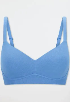 Soft BH mit Schale aqua - Unique Cotton