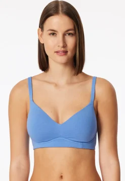 Soft BH mit Schale aqua - Unique Cotton