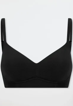 Soft BH mit Schale schwarz - Unique Cotton