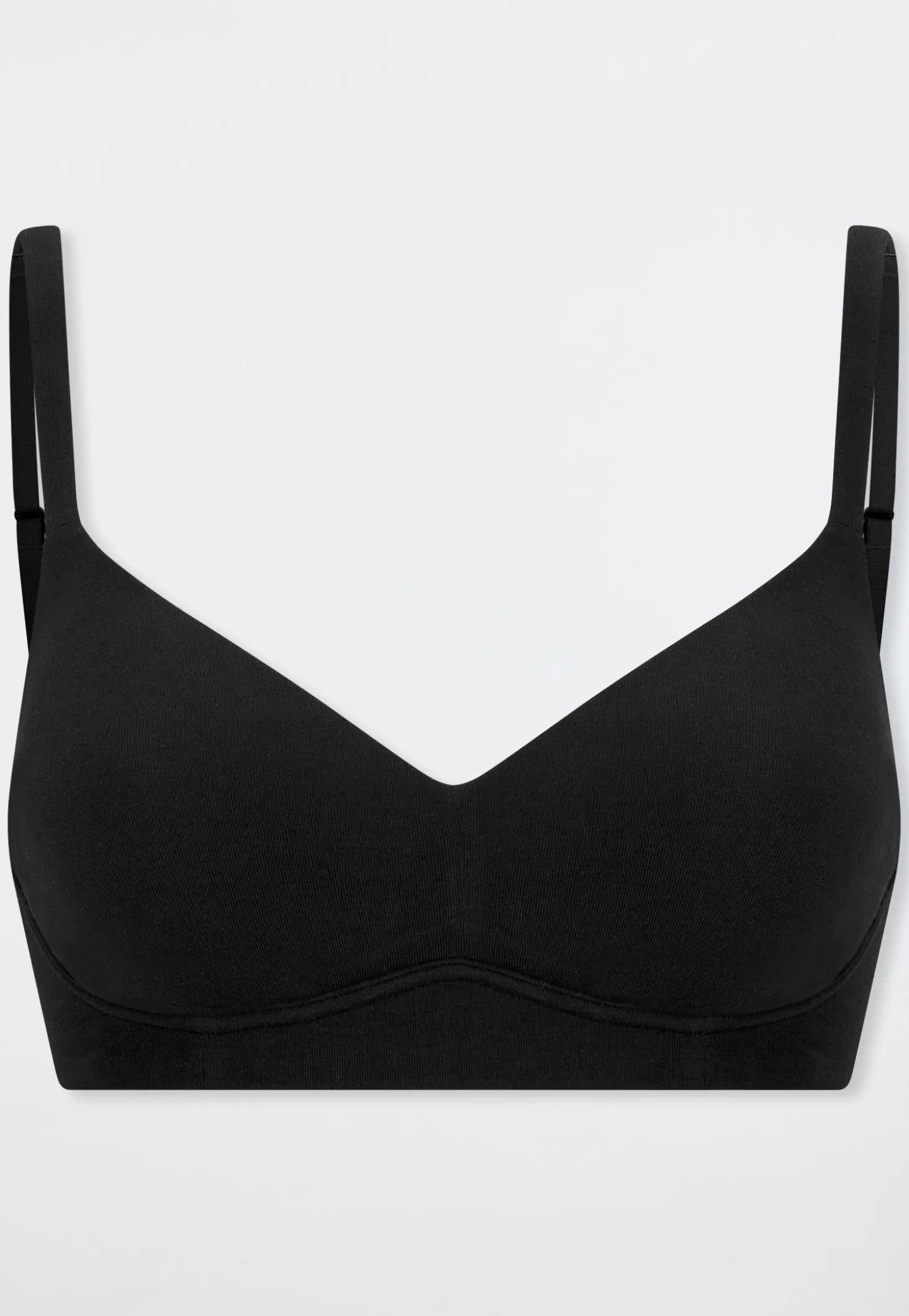 Soft BH mit Schale schwarz - Unique Cotton