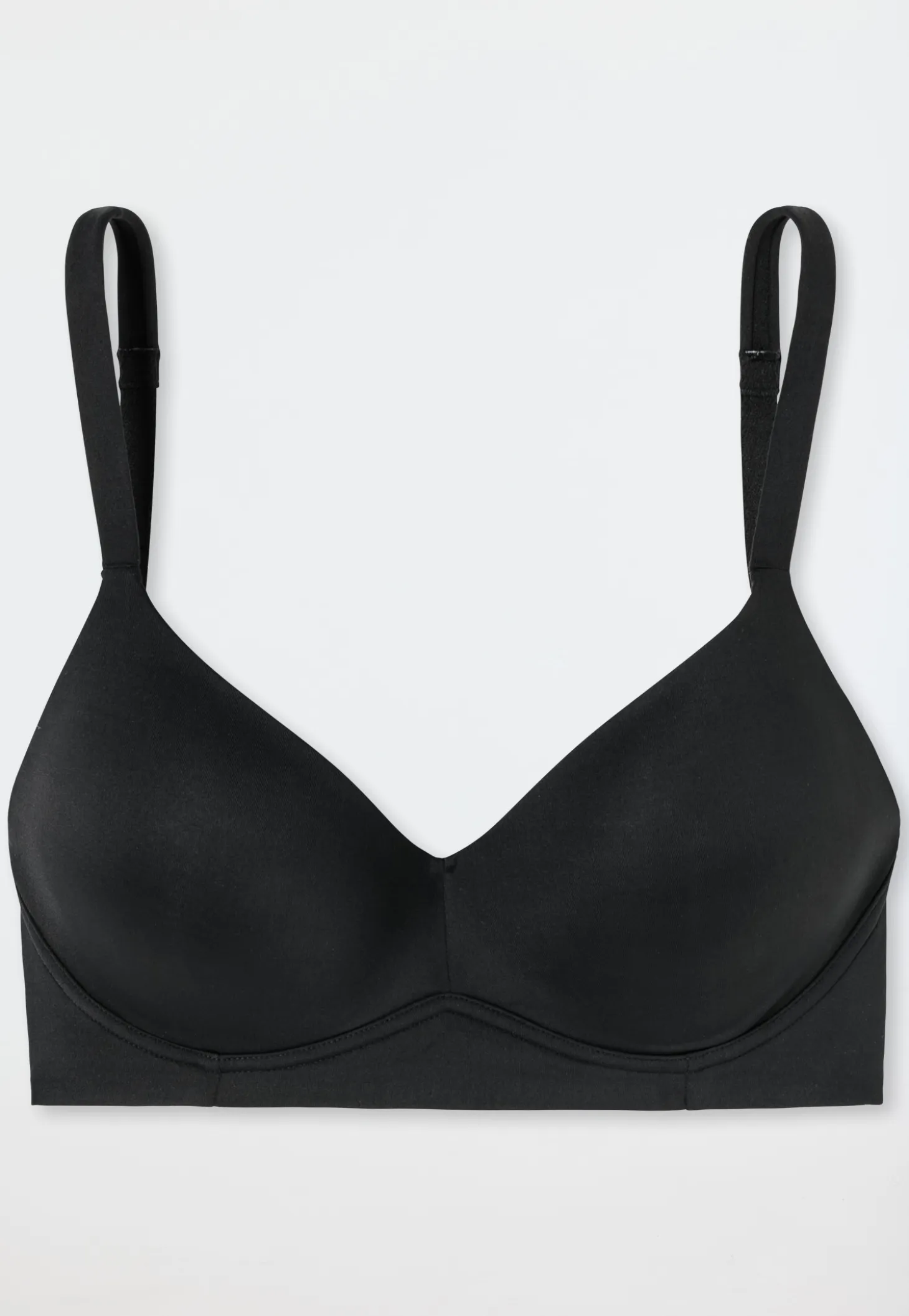Soft-BH mit Schale und gleitenden Cups schwarz - Unique Micro