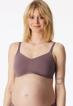 Soft-Bra Schwangerschaftswäsche mauve - Unique Maternity