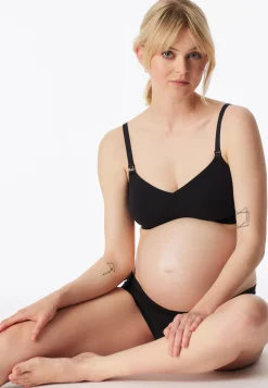 Soft-Bra Schwangerschaftswäsche schwarz - Unique Maternity