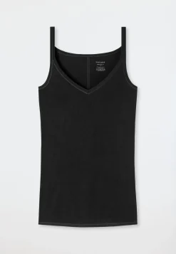 Spaghetti-Top schwarz - Personal Fit