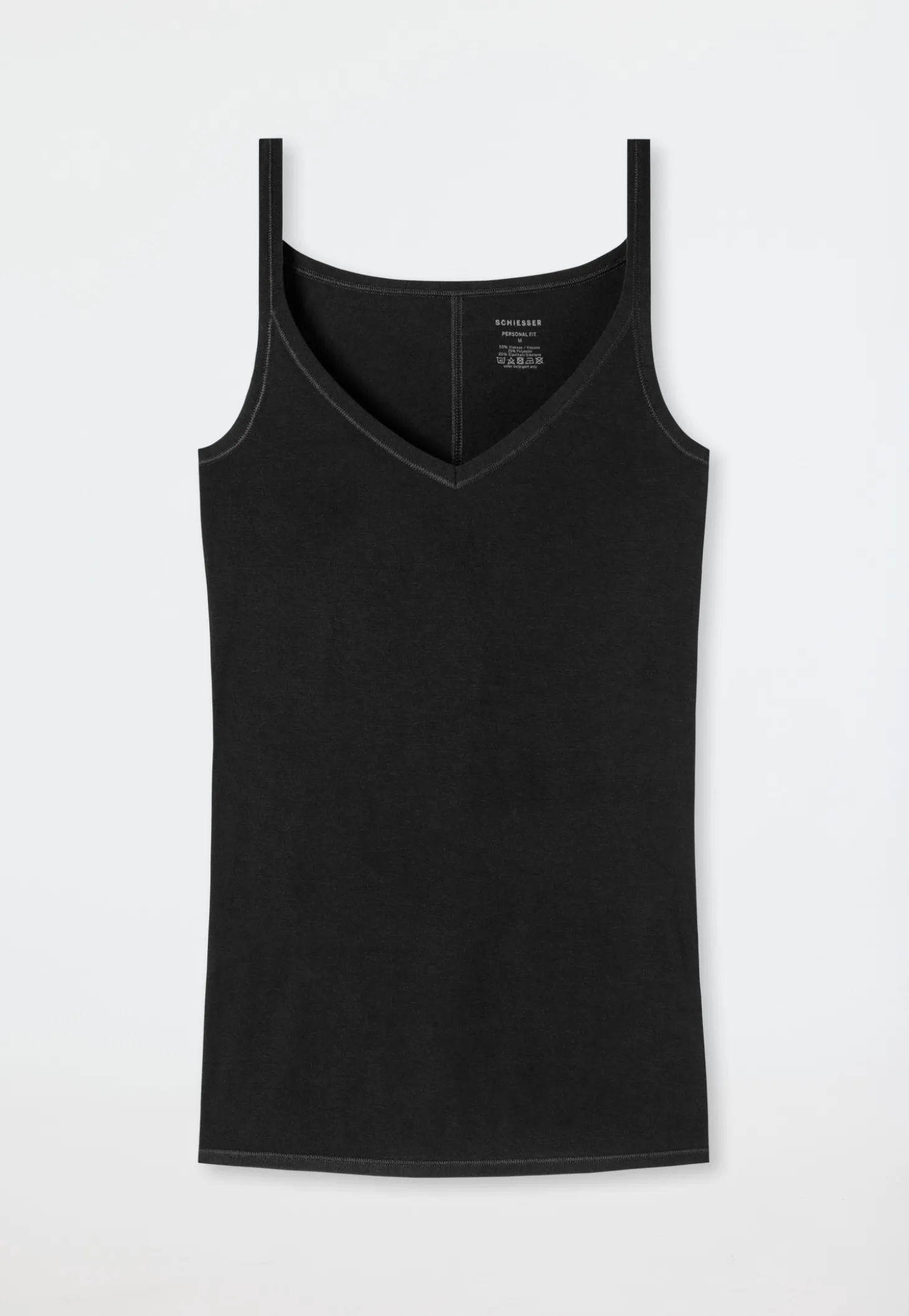 Spaghetti-Top schwarz - Personal Fit