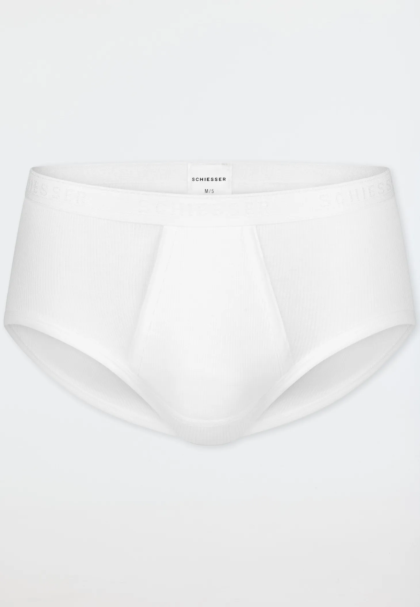 Sportslip mit Eingriff Doppelripp weiß - Original Classics