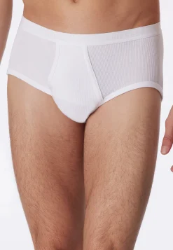 Sportslip mit Eingriff Doppelripp weiß - Original Classics
