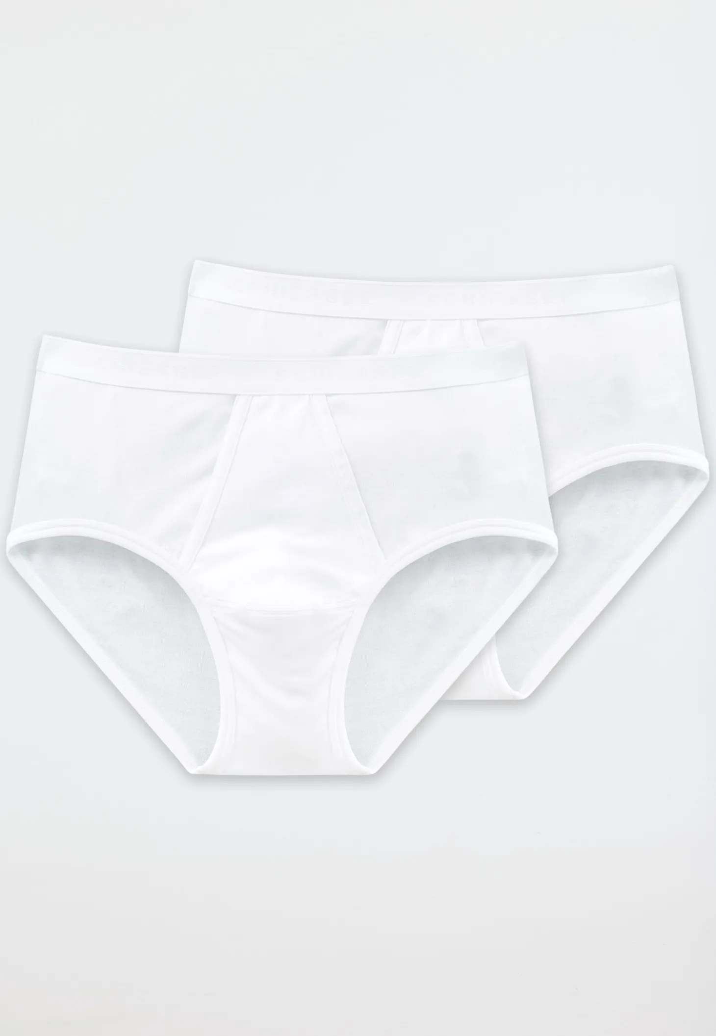 Sportslips 2er-Pack mit Eingriff Feinripp weiß - Original Feinripp