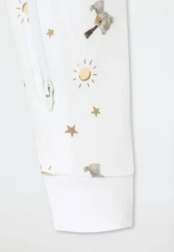 Strampler lang Teddybären weiß - Baby