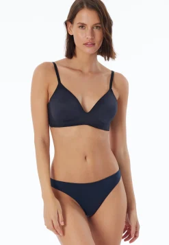 String Microfaser Spitze nachtblau - Invisible Lace