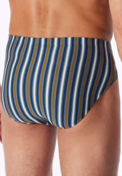 Supermini Slip aqua gestreift - 95/5