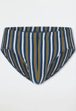 Supermini Slip aqua gestreift - 95/5
