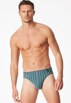 Supermini Slip grün gestreift - Long Life Soft