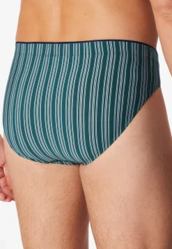 Supermini Slip grün gestreift - Long Life Soft