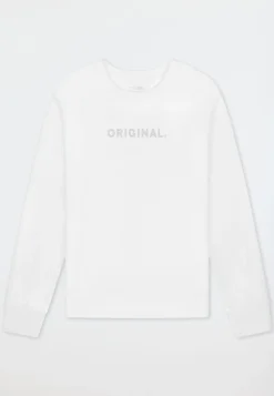 Sweatshirt Doubleface weiß - Mix+Relax