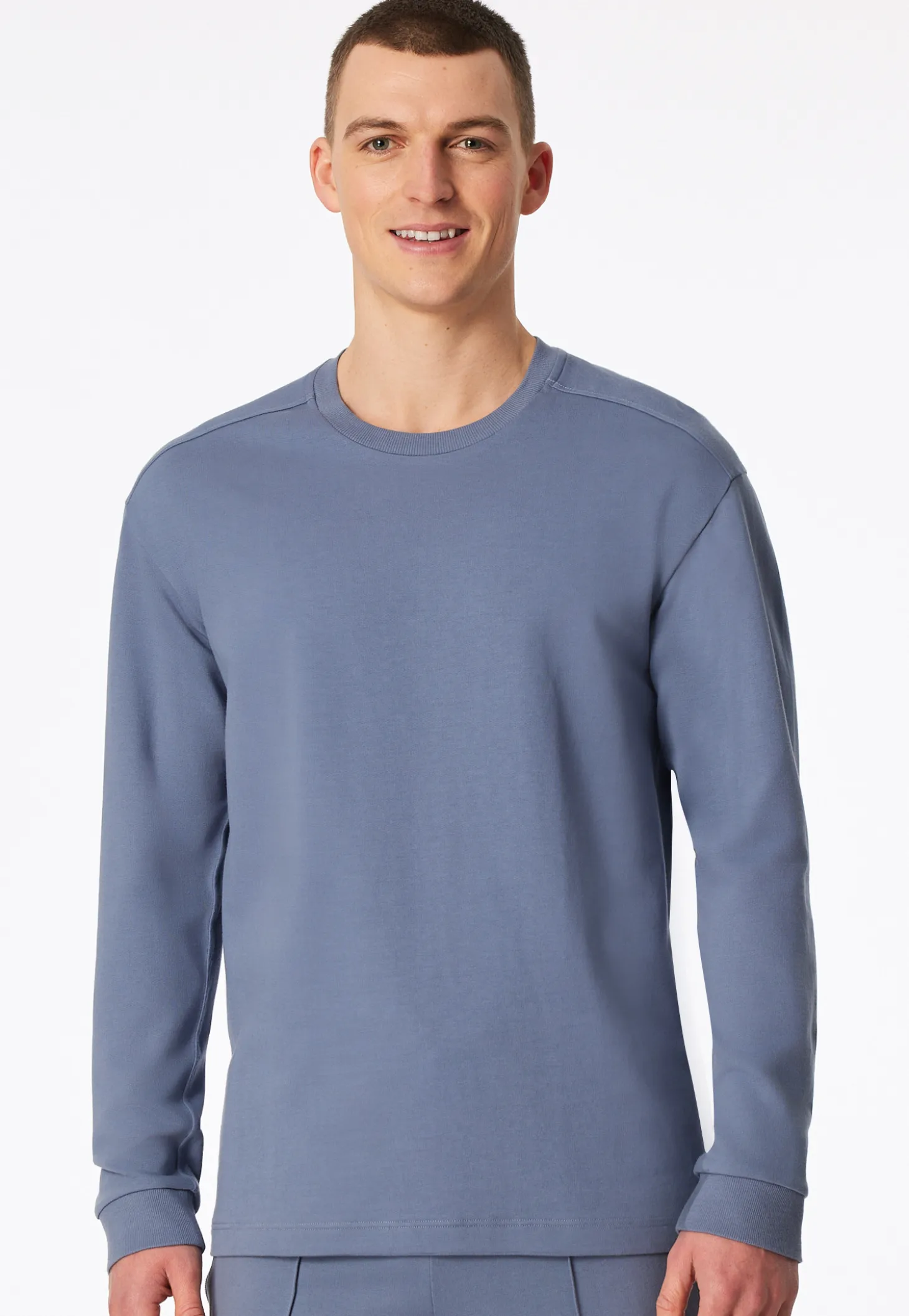 Sweatshirt langarm blaugrau - Mix+Relax